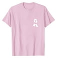 thumbnail image 4 of Kilaqueen Pink Ribbon Heart Shirt for Women Breast Cancer Survivor T-Shirts Casual Loose Crew Neck Short Sleeve Cancer Awareness Tee Tops, 4 of 4