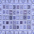 thumbnail image 1 of Ahgly Company Machine Washable Indoor Square Oriental Blue Modern Area Rugs, 5' Square, 1 of 4