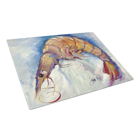 Caroline's Treasures Shrimp Glass Cutting Board Large