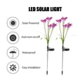 thumbnail image 3 of 2PCS Flores solares Luces al aire libre 4 Flores de lirio Estacas decorativas Luces RGB Color LED Lu Tomshoo Morado/4 piezas, 3 of 7