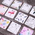 thumbnail image 4 of 100 Uds. de presentación para pendientes tarjetero para pendientes etiquetas de papel artesanal en blanco para bricolaje Sharpla Tarjetas de aretes de exhibición de joyas, 4 of 8