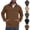 Army Green, variant on LpwkSSA Men's Multi Pocket Half Zipper Pullover Sweatshirt Lightweight Breathable Fabric Loose Fit Long Sleeved Casual Outdoor Fashion Top Green L