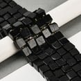 thumbnail image 2 of Natural Black Beads Strands Cube 8~9x8~9x8~9mm Hole: 1.2mm 38~39pcs/strand 15.08~15.35 inch(38.3~39cm), 2 of 5