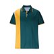 thumbnail image 4 of Blusa y camisa de manga corta con cuello alto para hombre, camisa informal de verano de manga corta con cuello alto, abotonada, con bloques de color, tops para hombre, 4 of 6