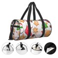 thumbnail image 5 of Hirioo Christmas Gingerbread Cookies for Round Large Capacity Travel Luggage Bag Weekend Getaway Bag for Gym Beach Swim Bag Men Women, 5 of 7
