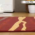 thumbnail image 2 of Haperlare Modern Abstract Area Rug 5 x 7 Indoor Colorful Throw Carpet Non-Slip Machine Washable Area Rug Contemporary Area Rugs, Red, 2 of 5