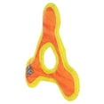 thumbnail image 2 of DuraForce Jr TriangleRing Tiger Orange-Yellow Durable Woven Fiber Squeaky Dog Toy, 2 of 8