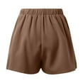 thumbnail image 4 of Riforla Women's Stretchy High Waisted Pleated Wide Leg Shorts with Pockets Shorts for Women Khaki XL, 4 of 4