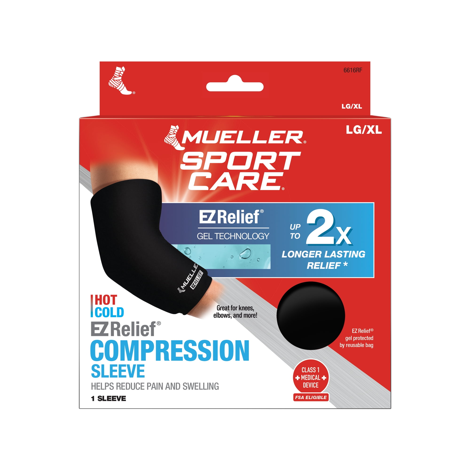 Mueller® EZ Relief™ Compression Sleeve, Slip On, Unisex, Large