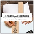 thumbnail image 4 of MasteelfCA 20pcs Blank Wood Gift Tags Creative Blank Bamboo Bookmark DIY Craft Ornament, 4 of 8