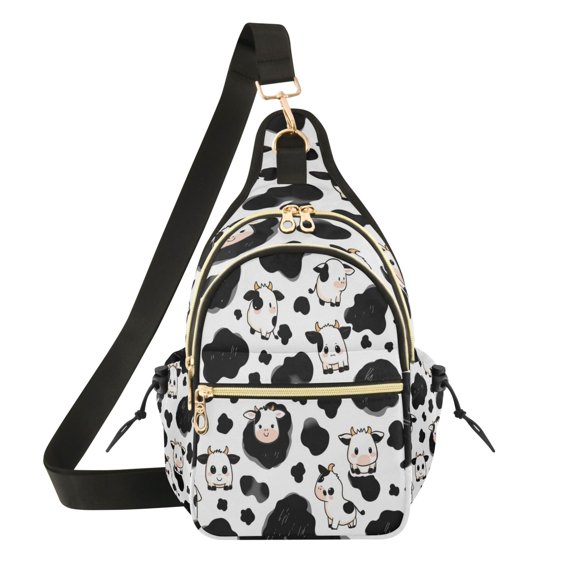 Women Crossbody Bag Fashion Cow-print Printed Sling Bags Shoulder for Women