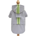 thumbnail image 2 of (1 unidad, M) Impermeable con capucha para perros, chaqueta impermeable ligera para perros, poncho impermeable con cremallera y tira reflectante para perros pequeños, medianos y grandes., 2 of 5
