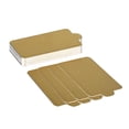thumbnail image 1 of Rectángulo Mousse Cake Boards, Quarter Sheet Cake Board Papel dorado a prueba de grasa Cupcake Postres Displays Bandeja para boda Pastel de cumpleaños(100pcs, G, 1 of 2