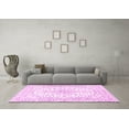 thumbnail image 3 of Ahgly Company Indoor Square Medallion Pink Traditional Area Rugs, 6' Square, 3 of 4