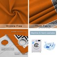 thumbnail image 6 of Blackout Curtains for Bedroom, Orange Room Darkening Window Drapes for Living Room, Black Modern Geometric Abstract Art Aesthetics Thermal Insulated Grommet Curtains, 52x96 inch, 2 Panels, 6 of 9