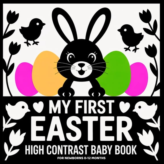 Libro para bebés: Mi primera Pascua en alto contraste