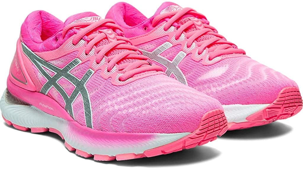 hot pink asics running shoes