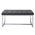 thumbnail image 4 of CorLiving Huntington Wide Chrome Base Rectangular Fabric Bench, 4 of 5