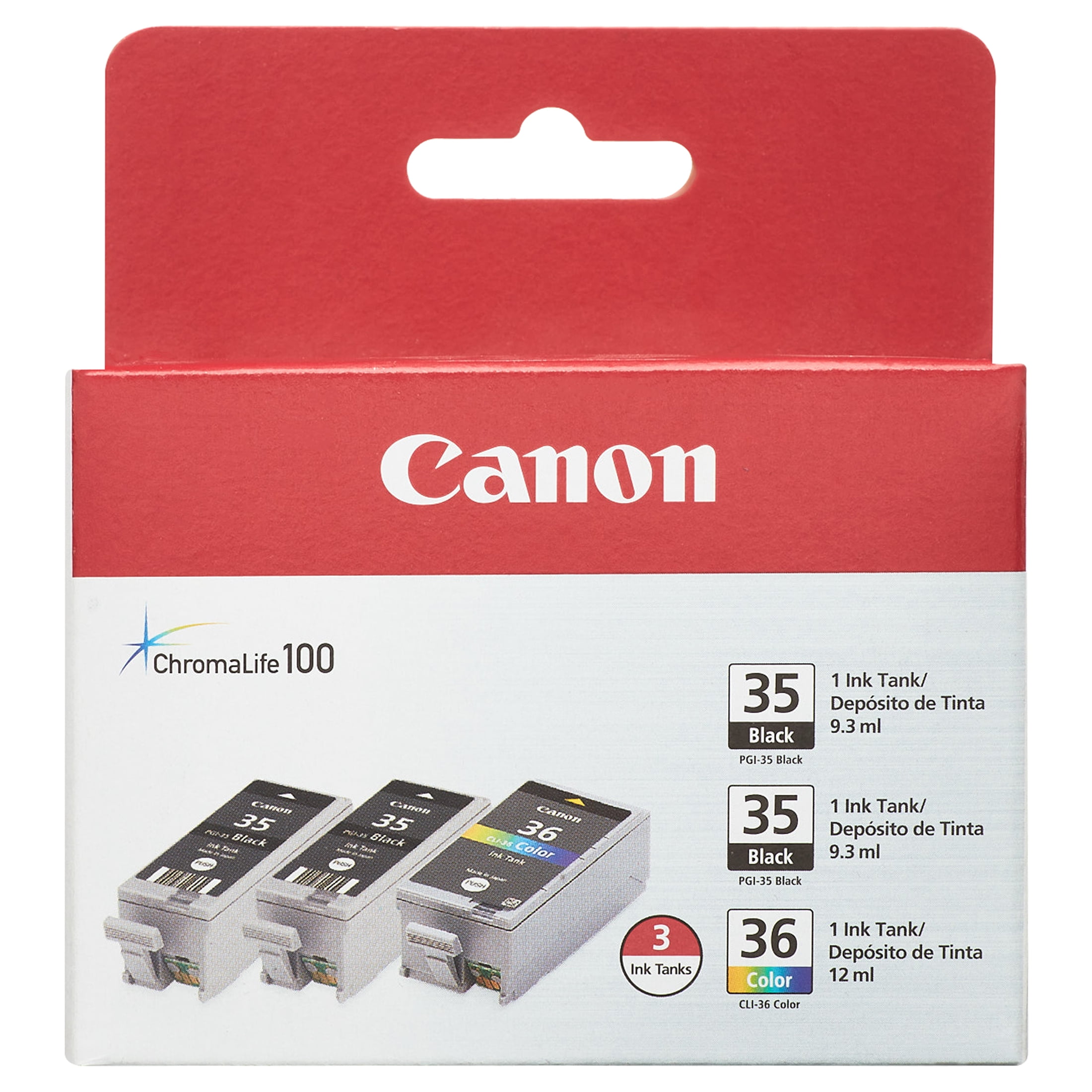 Canon PGI-35 Twin Black & CLI-36 Color Ink Cartridges Combo Canon PGI-35 Twin Black & CLI-36 Color Ink Cartridges Combo