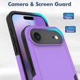 thumbnail image 6 of ELEHOLD Case for iPhone Air, Shockproof Dual Layer Case Hybrid Cover, Non-Slip Grip,Purple, 6 of 6