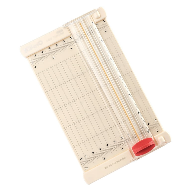 Kw-trio Mini Portable Paper Cutter Craft Paper Trimmer 6.3 inch Cutting Length with Straight Cutter Head Scale Design for Paper Photos Pictures Cards