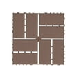 thumbnail image 2 of Plastic Interlocking Deck Tiles,44 Pack Patio Deck Tiles,12"x12" Square Waterproof Outdoor All Weather Use, Patio Decking Tiles for Poolside Balcony Backyard, Brown, 2 of 8