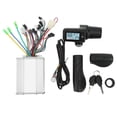 thumbnail image 1 of Kit de controlador de bicicleta eléctrica de 450 W, sin escobillas, con pantalla LCD y acelerador para reacondicionamiento de 36 V y 48 V., 1 of 14
