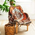thumbnail image 3 of Boho Blanket, Cotton Knitted Tassel Throw Blankets, Southwest Decor Soft Reversible Bed Throws for Sofa Couch Outdoor, 3 of 7