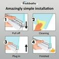 thumbnail image 6 of Frameless Shower Door Bottom Seal, 2-Pack Shower Door Seal Strip for 5/16" Glass Shower Door Sweep, Stop Shower Leaks and Create a Water Barrier 31.5" Long Sweep, 6 of 7