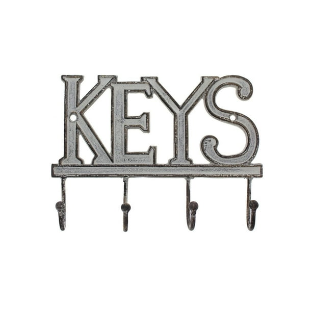 Key Holder Keys Wall Mounted Western 4 Hooks Decorative Cast Iron Rack With S And Anchors 6x8 Ca 1506 04 Antique White Com - Wall Mounted Decor Shelf With Key Hooks Key Holder Keys Wall Mounted Western 4 Hooks Decorative Cast Iron Rack With S And Anchors 6x8 Ca 1506 04 Antique White Com - Wall Mounted Decor Shelf With Key Hooks