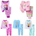 thumbnail image 2 of Pijamas de princesa Anna y Elsa para niñas, ropa de dormir con dibujos animados, conjunto de manga larga para bebé, disfraz para el hogar, novedad yaoshenbao LED, 2 of 2
