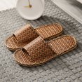 thumbnail image 4 of 1 par de zapatillas nórdicas de ratán zapatillas tejidas tejidas de hierba en casa para hombres mujeres, 4 of 6