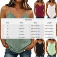 thumbnail image 3 of ClodeEU Women's V Neck Spaghetti Strap Tank Top, Casual Loose Fit Solid Color Sleeveless Tops Purple,Women's Plus S, 3 of 7