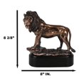 thumbnail image 3 of King Of The Jungle African Lion Pride Rock Scene Bronze Electroplated Figurine, 3 of 9