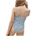 thumbnail image 4 of IROINNID Girls One-piece Bow Swimsuit Dot Print Crop Beachwear, Sizes 3-9 Years, 4 of 9