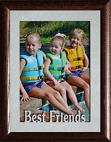 5x7 Jumbo Best Friends Portrait Picture Frame Cream Marbled Portrait Picture Frame Cream Marbled