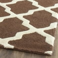 thumbnail image 3 of SAFAVIEH Cambridge Liam Geometric Wool Area Rug, Dark Brown/Ivory, 6' x 9', 3 of 6