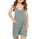 thumbnail image 1 of Odeerbi 5-14 Años Niñas Traje de Verano Lindo Rayado Camisola Romper Casual Transpirable Cómodo Combinados Pantalones Cortos Con Bolsillos, 1 of 6