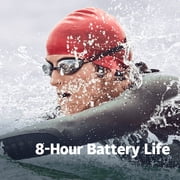 سماعات السباحة mp3 ذات الأذن المفتوحة من Aftershokz ، الماس الأسود (غير متوافق مع البلوتوث)