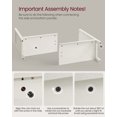 thumbnail image 4 of VASAGLE LIRY Collection - Armoire de Rangement, Buffet, Bahut, Crédence, avec Tablettes Ajustables, pour Entrée, Blanc Rustique et Brun Miel, 4 of 6