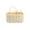 Rectangle, variant on 1/12 Scale Dollhouse Hand Woven Basket Picnic Basket with Handle for Kitchen Rectangle