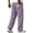 Purple, variant on Yungyresw Men's Solid Linen Casual Pants Breathable Lightweight Athletic Trousers With Multi Pockets Relaxed Fit Work Trousers Black L