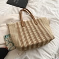 thumbnail image 2 of Bolsa de hombro para axilas de tejido de paja para mujer de mano para la playa de verano para mujer Sywqhk Para Estrenar, 2 of 9