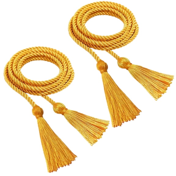 Gold Rope Belts 2Pcs for Women Dresses Skirt Toga Accessories