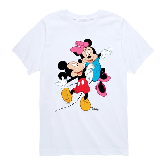 Disney - Mickey And Minnie - Youth Boys Short Sleeve Graphic T-Shirt