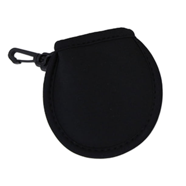 Limpiador portátil de pelotas de golf, de secado rápido, resistente al agua, para limpiar pelotas. Negro