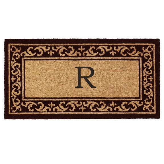Calloway Mills Kendall Monogram Outdoor Doormat 3' x 6' (Letter R)