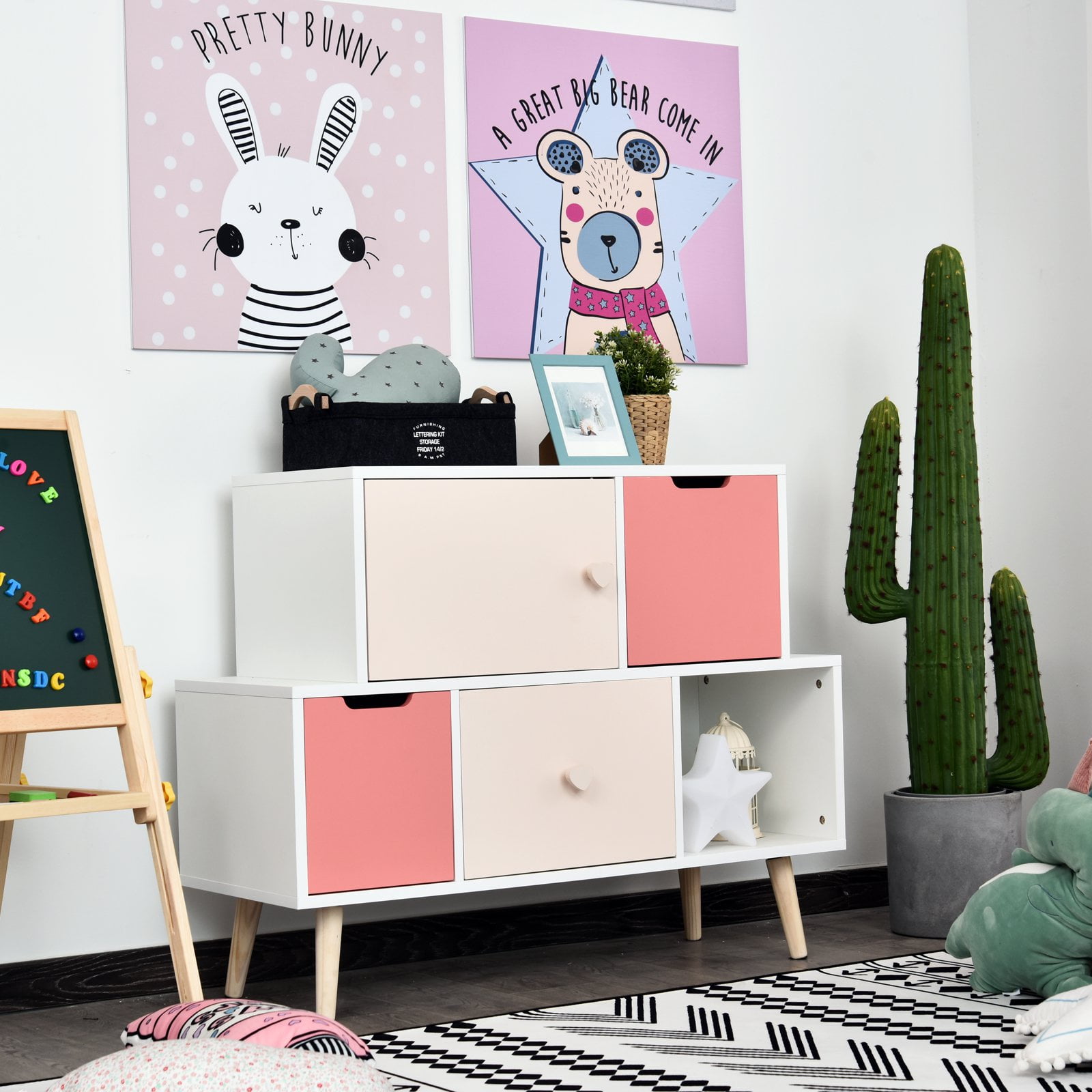 Kids Cabinet Bedroom Storage Organization Unit Bedroom Pink Kids Cabinet Bedroom Storage Organization Unit Bedroom Pink