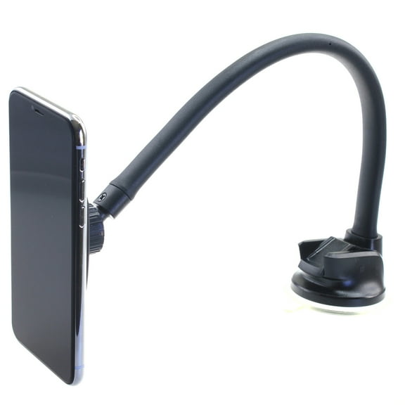 Magnetic Car Mount for Samsung Galaxy Z Flip5/Flip4/Flip 3 5G - Holder Dash Windshield Strong Grip Long Gooseneck Strong Magnets for Galaxy Z Flip5/Flip4/Flip 3 5G
