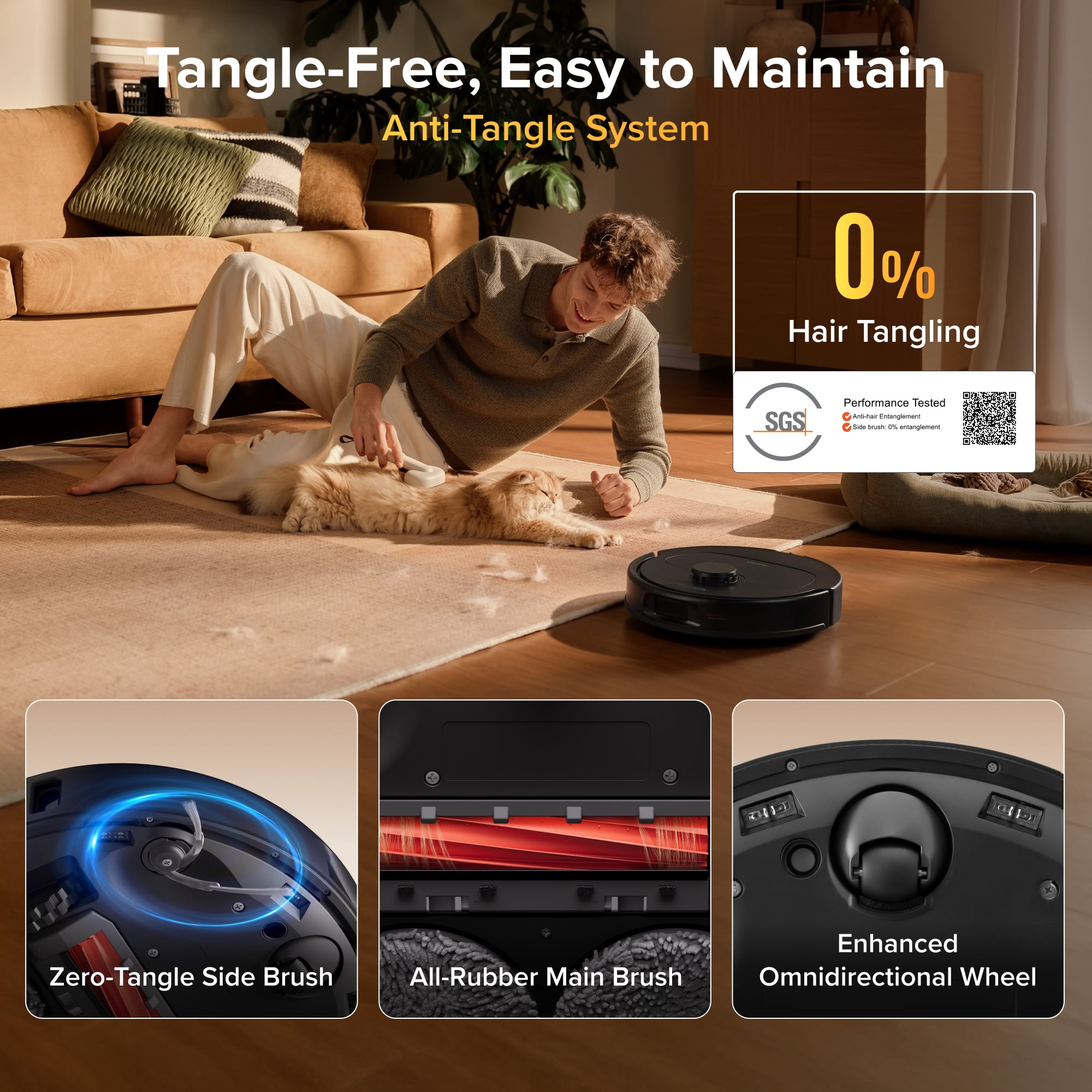 Roborock Qrevo series S Pro SE Robot Vacuum and Mop, 18,000Pa Suction, Multifunctional Dock with 167℉ Mop Self-Cleaning, Smart Obstacle Avoidance, Anti-Tangle Brush, Liftable Spinning Mop